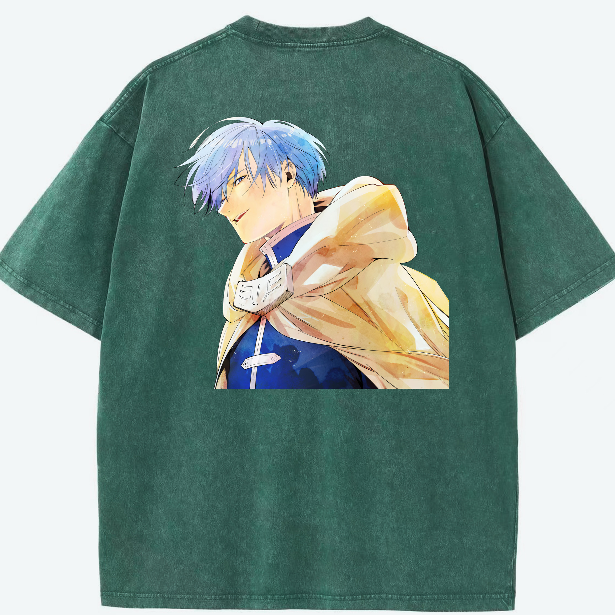 （画像用） 葬送のフリーレン Frieren 綿100% ヴィンテージ風 半袖Tシャツ（背面プリント）